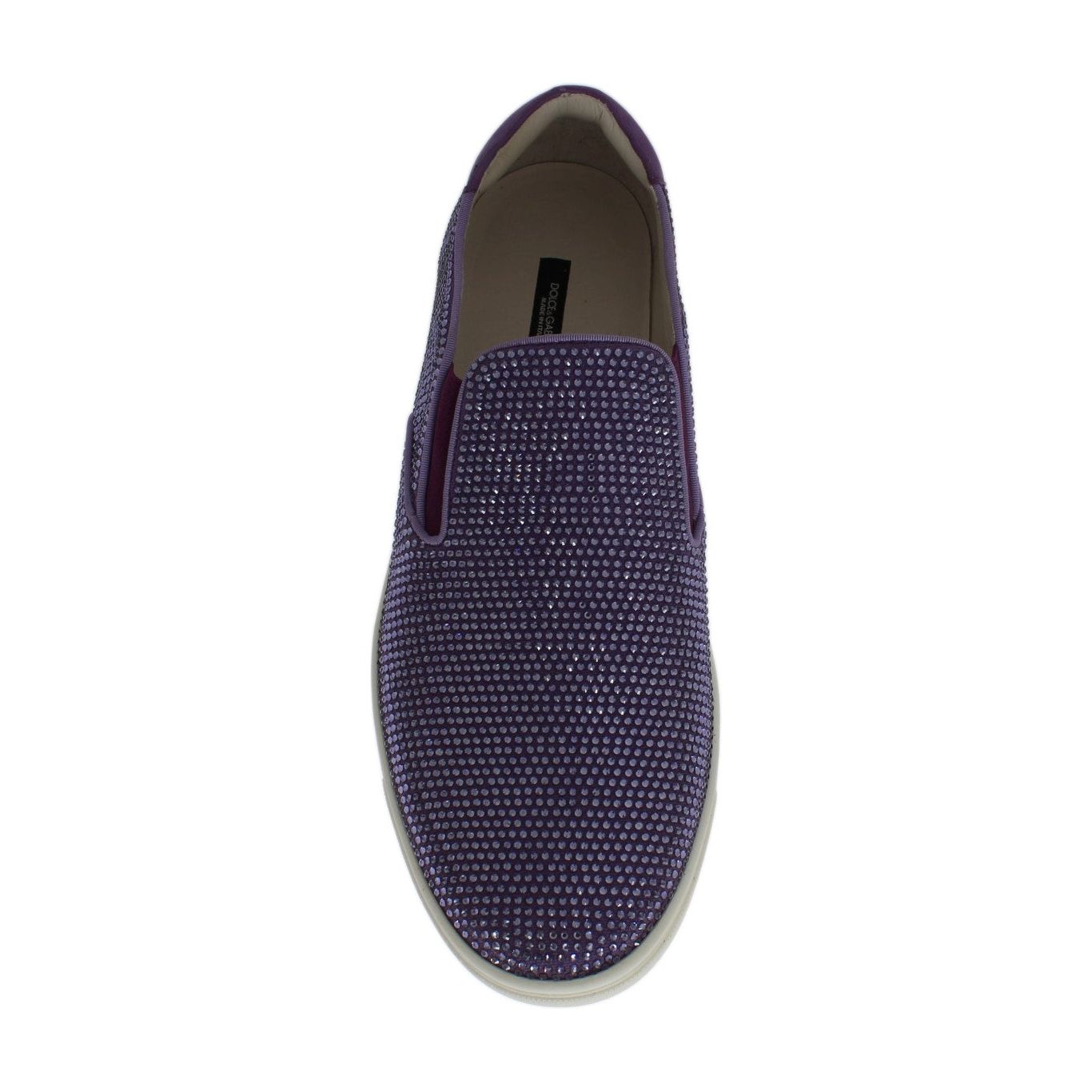 Dolce & Gabbana Elegant Purple Strass Fashion Sneakers MAN SNEAKERS Dolce & Gabbana