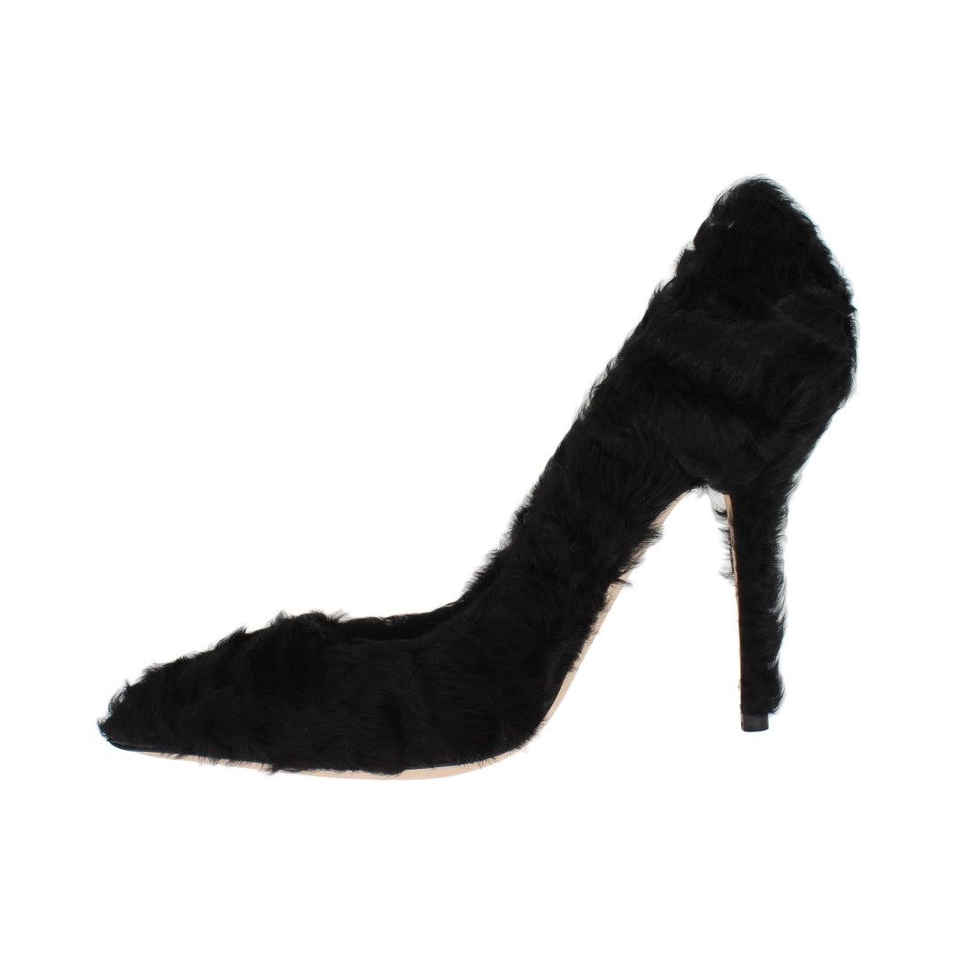 Elegant Pumps in Luxe Xiangao Fur Leather