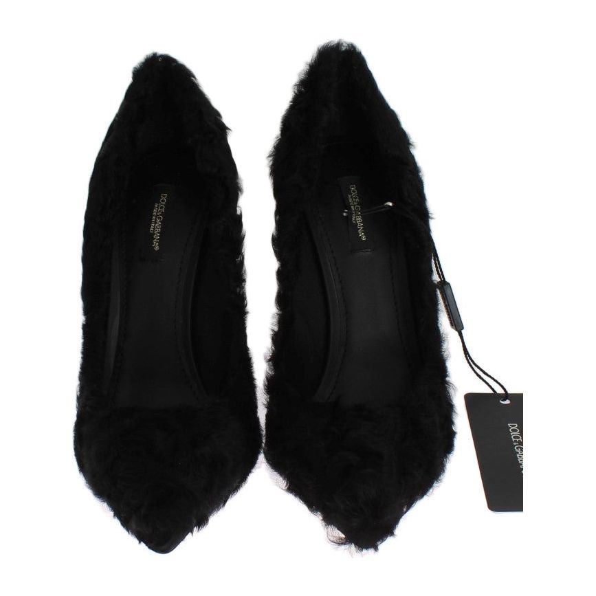 Elegant Pumps in Luxe Xiangao Fur Leather