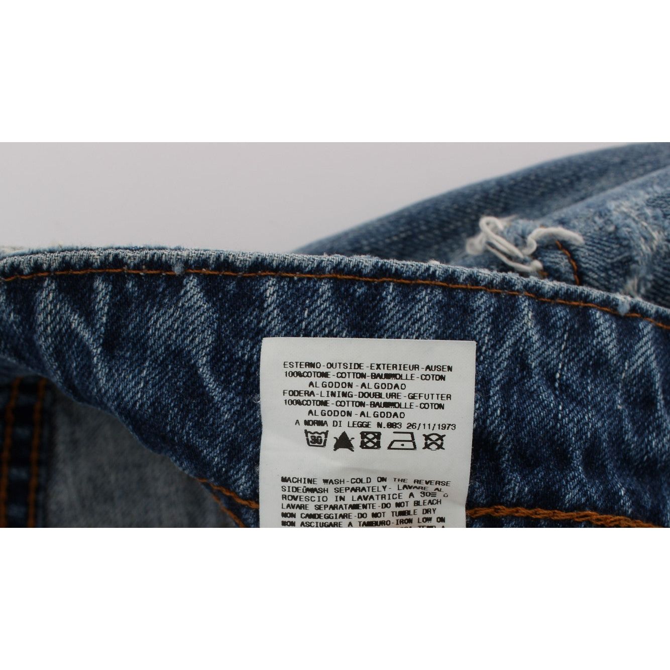 John Galliano Chic Boyfriend Blue Wash Jeans blue-wash-cotton-boyfriend-fit-cropped-jeans-1