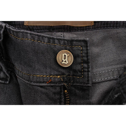 John Galliano Gray Wash Cotton Blend Slim Fit Stretch Jeans