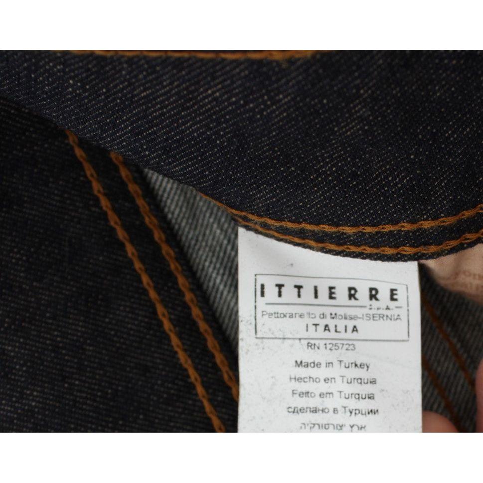 John Galliano Blue Wash Cotton Blend Slim Fit Bootcut Jeans