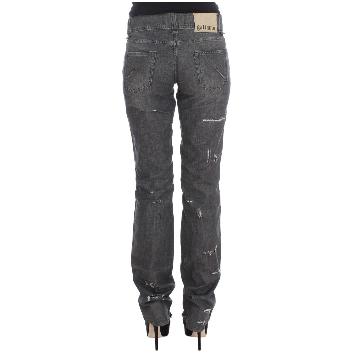 Chic Gray Wash Straight Fit Jeans