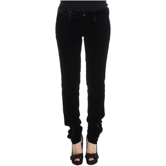 Elegant Black Slim Fit Trousers