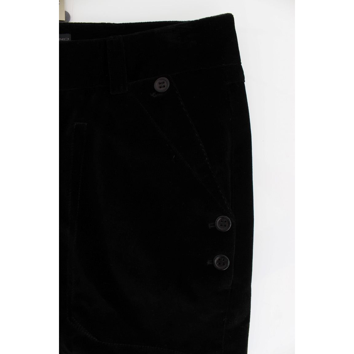 Chic Black Straight Fit Cotton Jeans