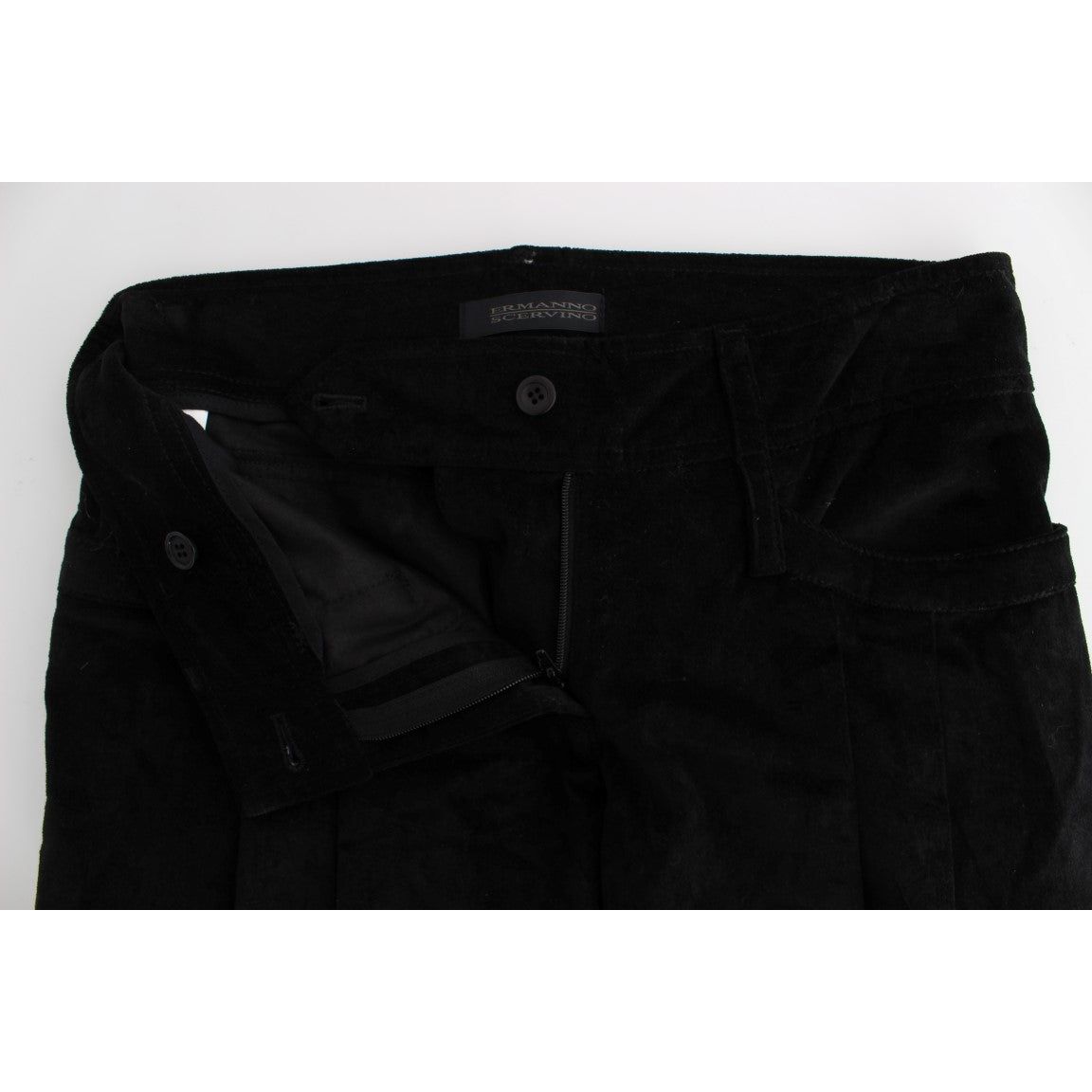 Chic Black Wide Leg Cotton Jeans