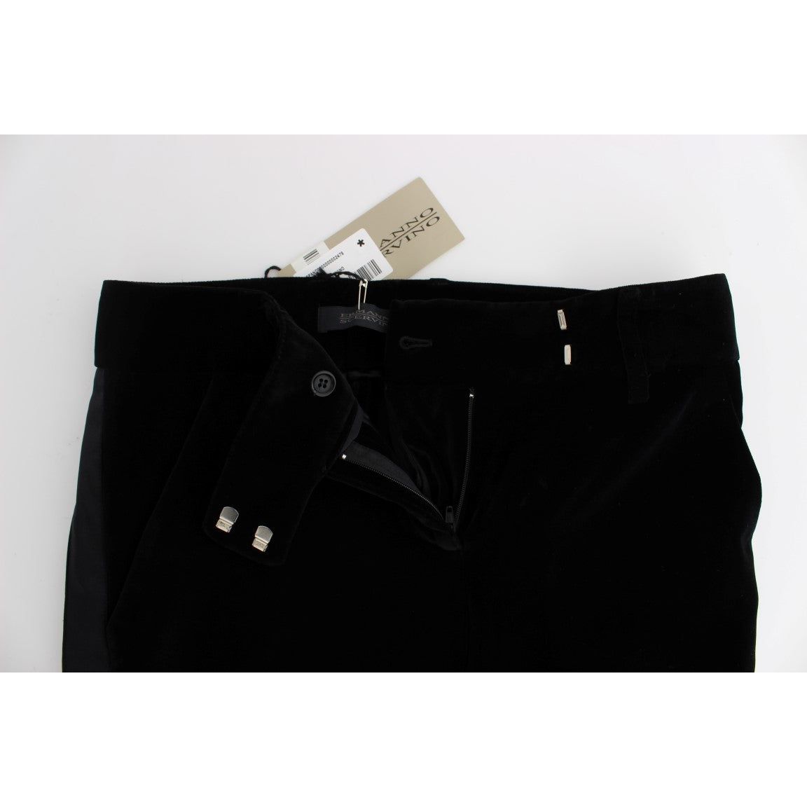 Elegant Black Wide Leg Silk Blend Pants