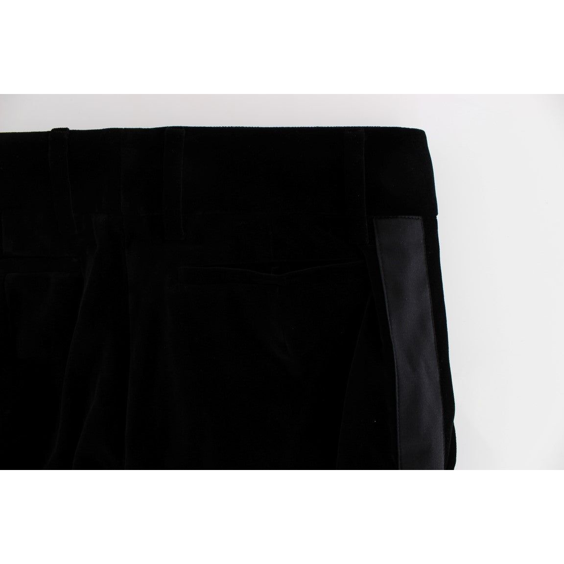 Elegant Black Wide Leg Silk Blend Pants