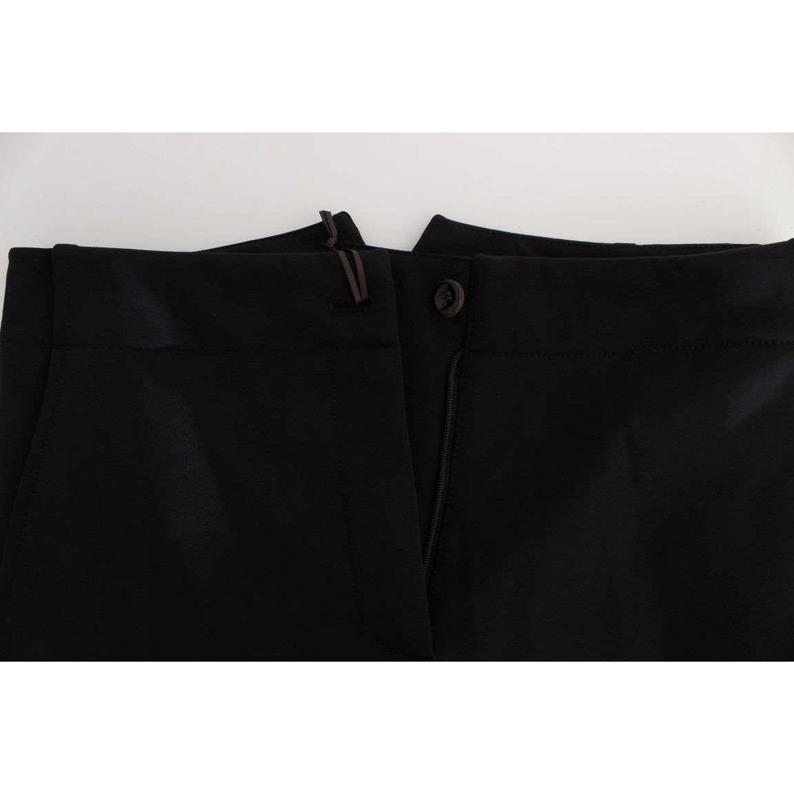 Ermanno Scervino Elegant Cropped Capri Pants in Black Jeans & Pants black-cotton-blend-capri-cropped-pants