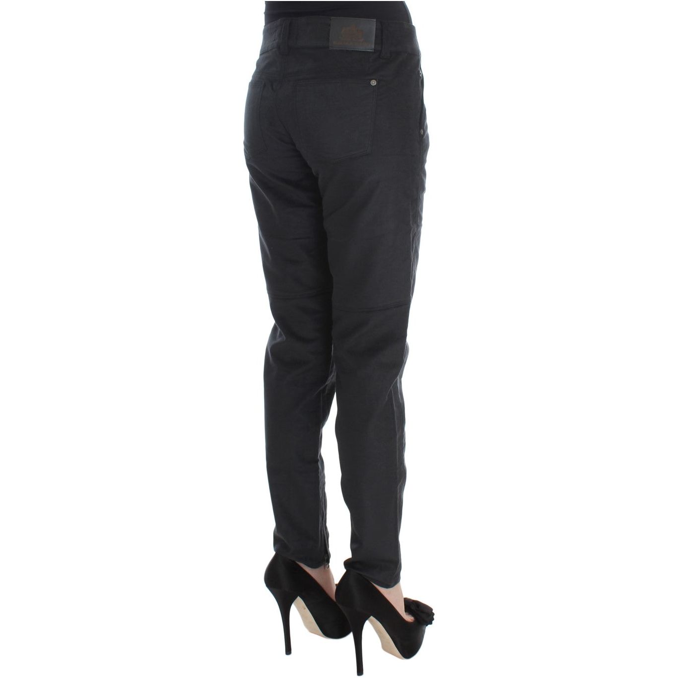 Chic Black Regular Fit Trousers