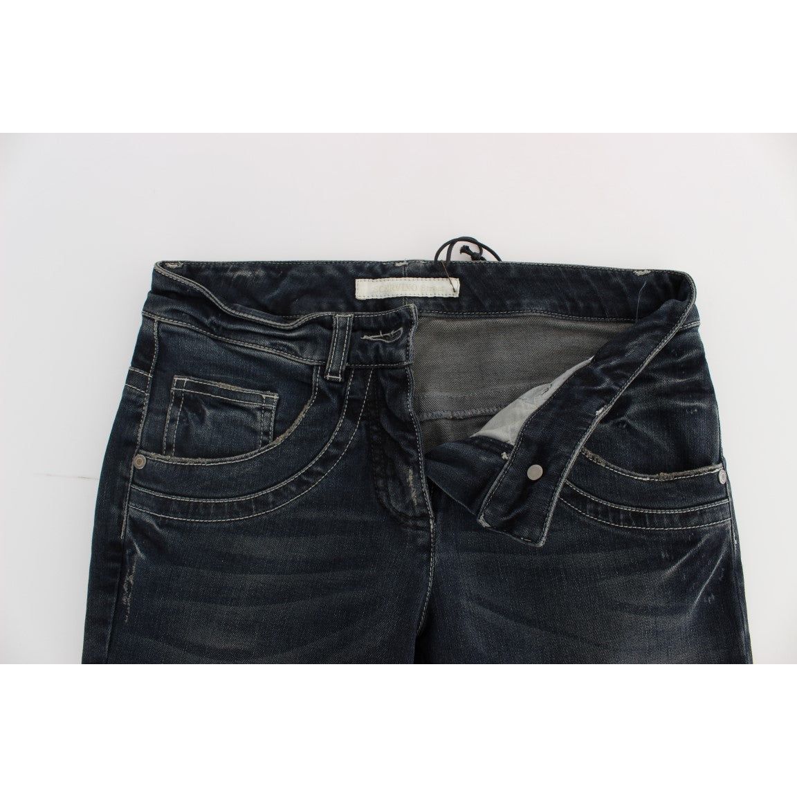 Ermanno Scervino Chic Blue Slim Fit Italian Jeans Jeans & Pants blue-cotton-blend-slim-fit-jeans-3
