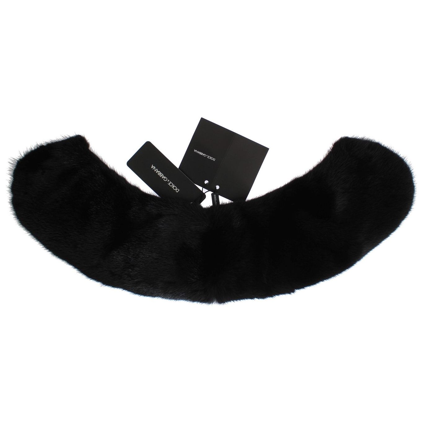 Elegant Black Mink Fur Shoulder Wrap Scarf