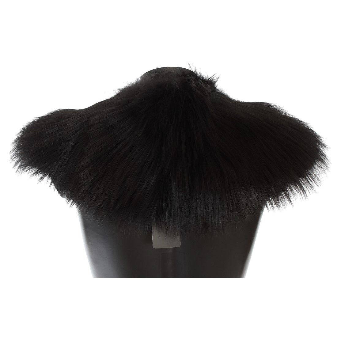 Dolce & Gabbana Black Fox Fur Chic Shoulder Wrap Fur Scarves black-fox-fur-collar-scarf