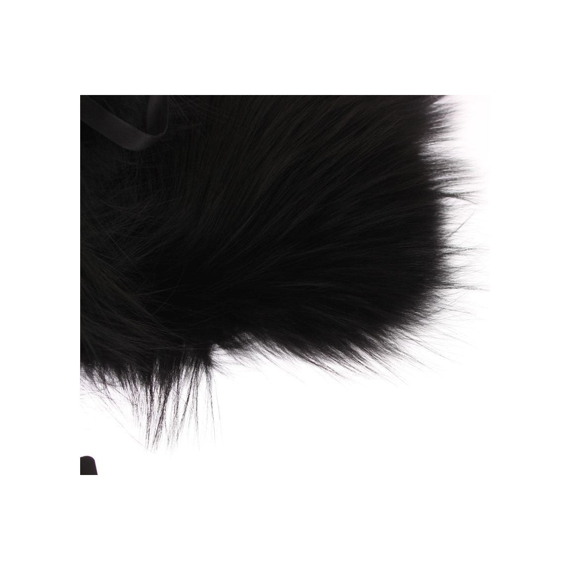 Dolce & Gabbana Black Fox Fur Collar Scarf Fur Scarves