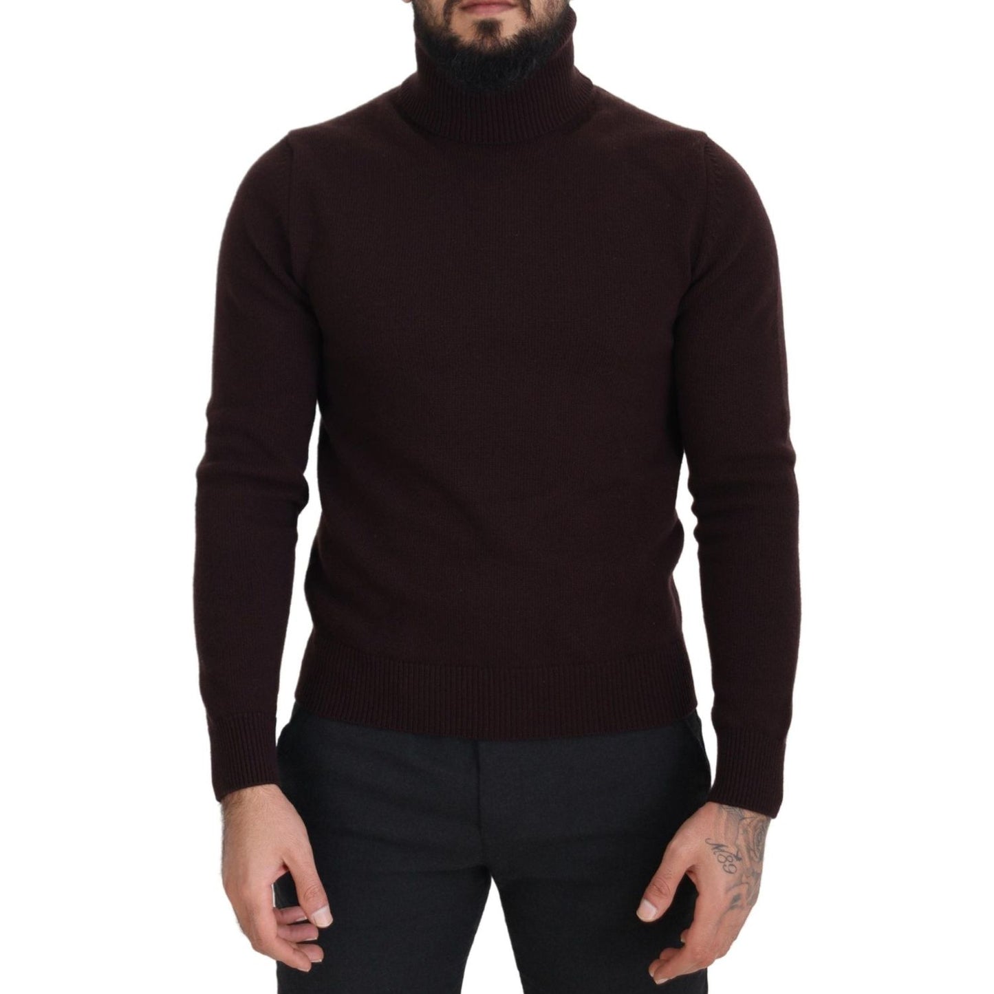 Elegant Turtleneck Wool Pullover Sweater