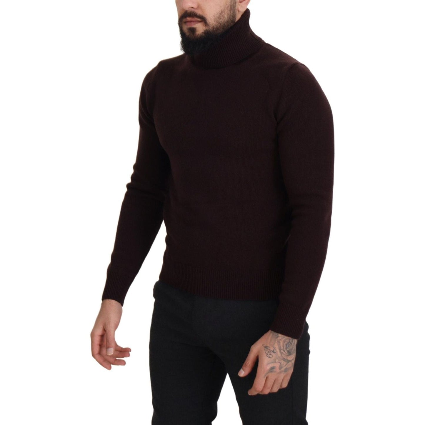 Elegant Turtleneck Wool Pullover Sweater