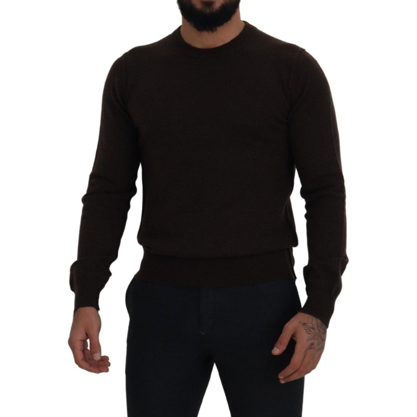 Elegant Cashmere Crew Neck Sweater