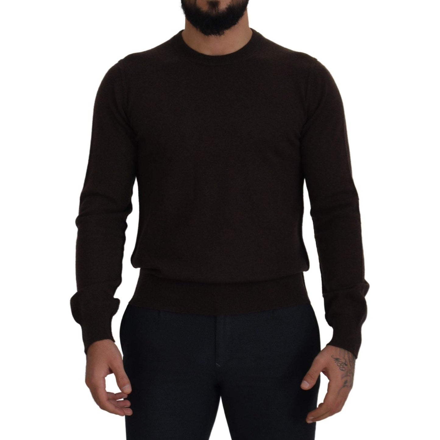 Elegant Cashmere Crew Neck Sweater