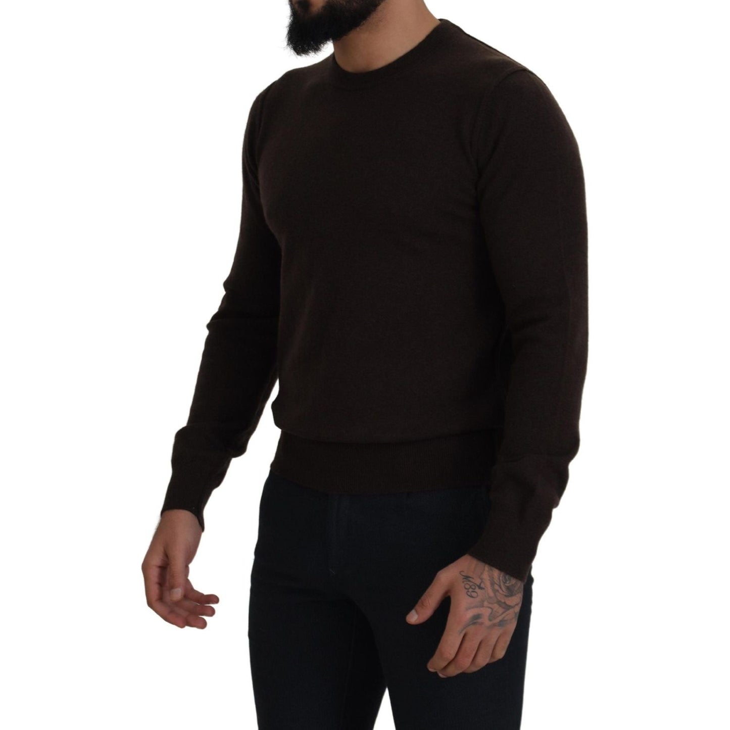 Elegant Cashmere Crew Neck Sweater