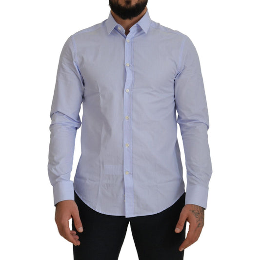 Elegant Light Blue Dress Shirt