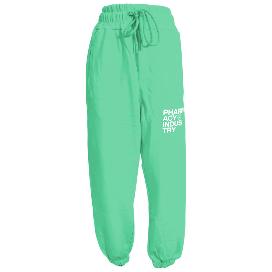 Chic Drawstring Sweatpants in Lush Green