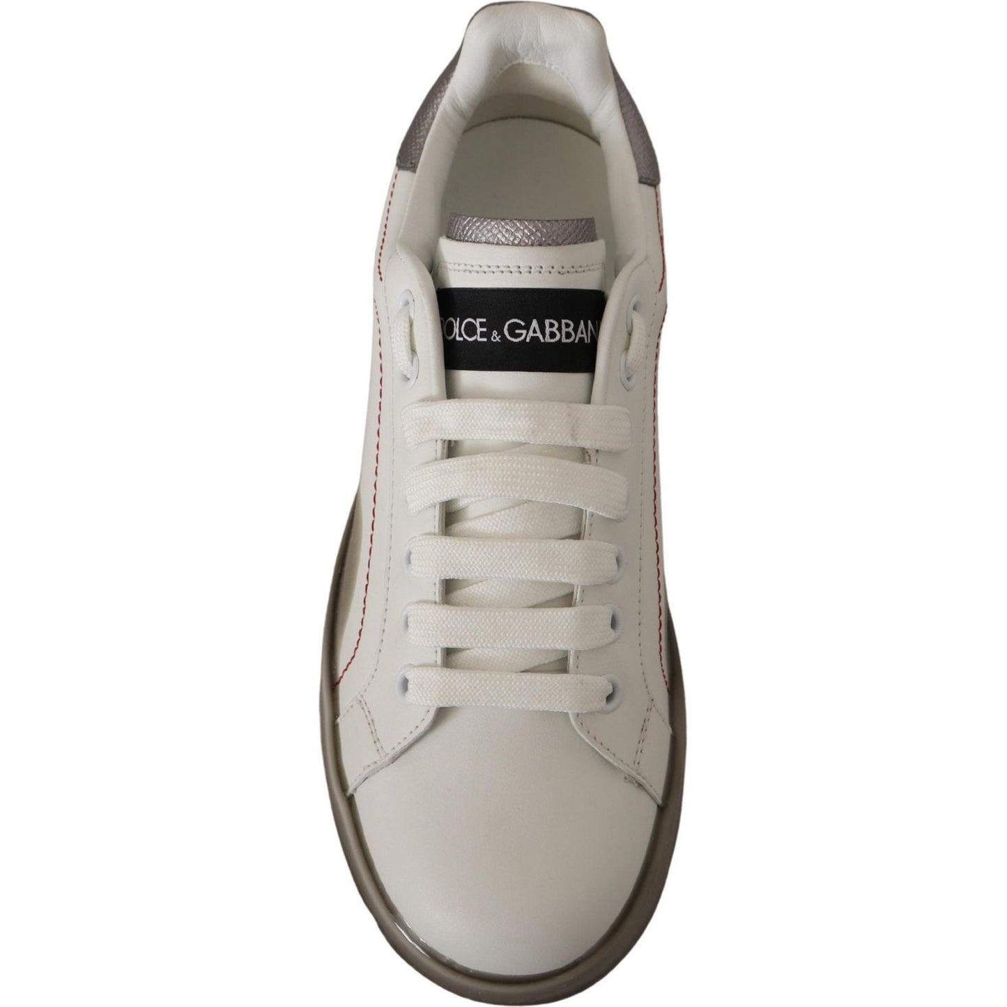 Elegant White Leather Sneakers