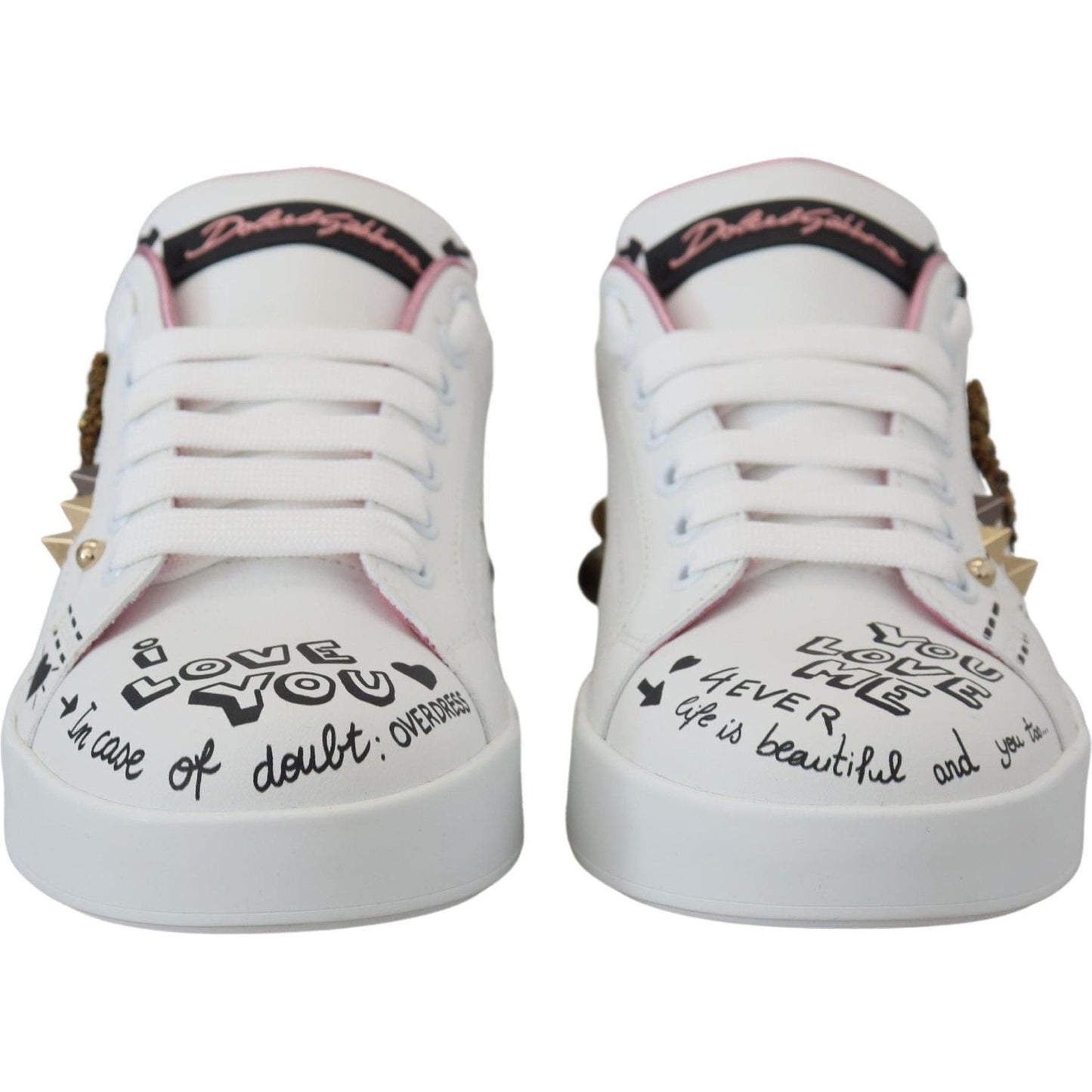 Queen Crown Chic Leather Sneakers