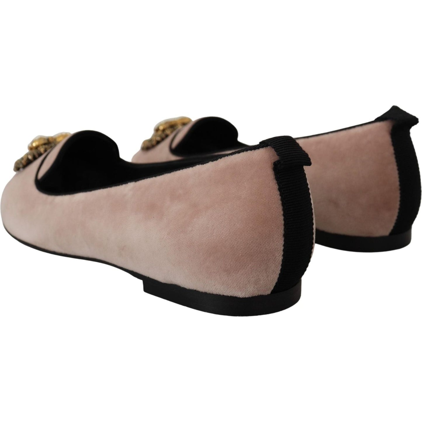 Elegant Pink Velvet Devotion Loafers