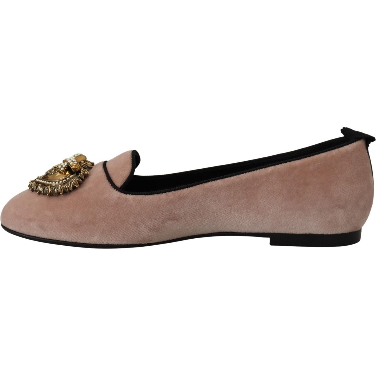 Elegant Pink Velvet Devotion Loafers