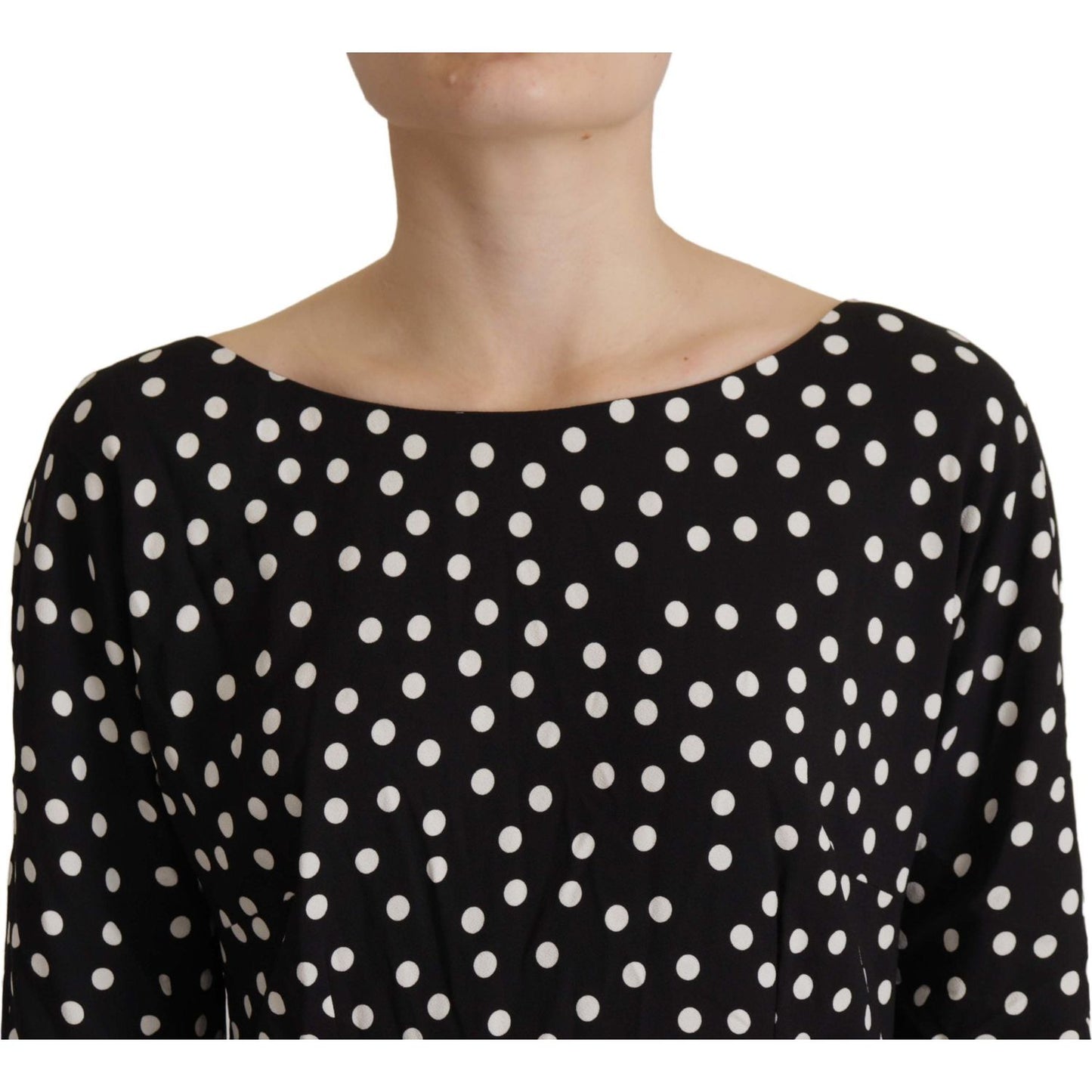 Polka Dot Sheath Midi Elegance