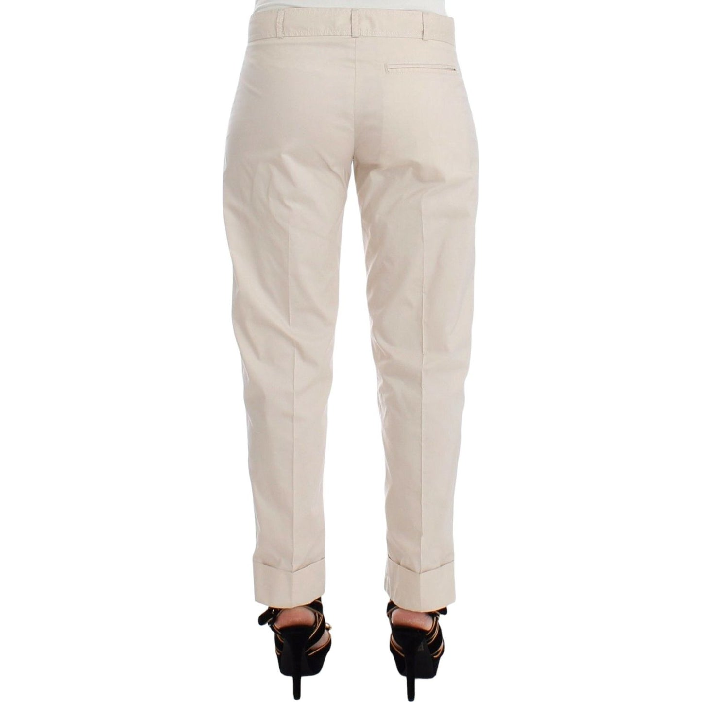Ermanno Scervino Chic Beige Chino Pants - Elegance Redefined Jeans & Pants beige-chinos-casual-dress-pants-khakis