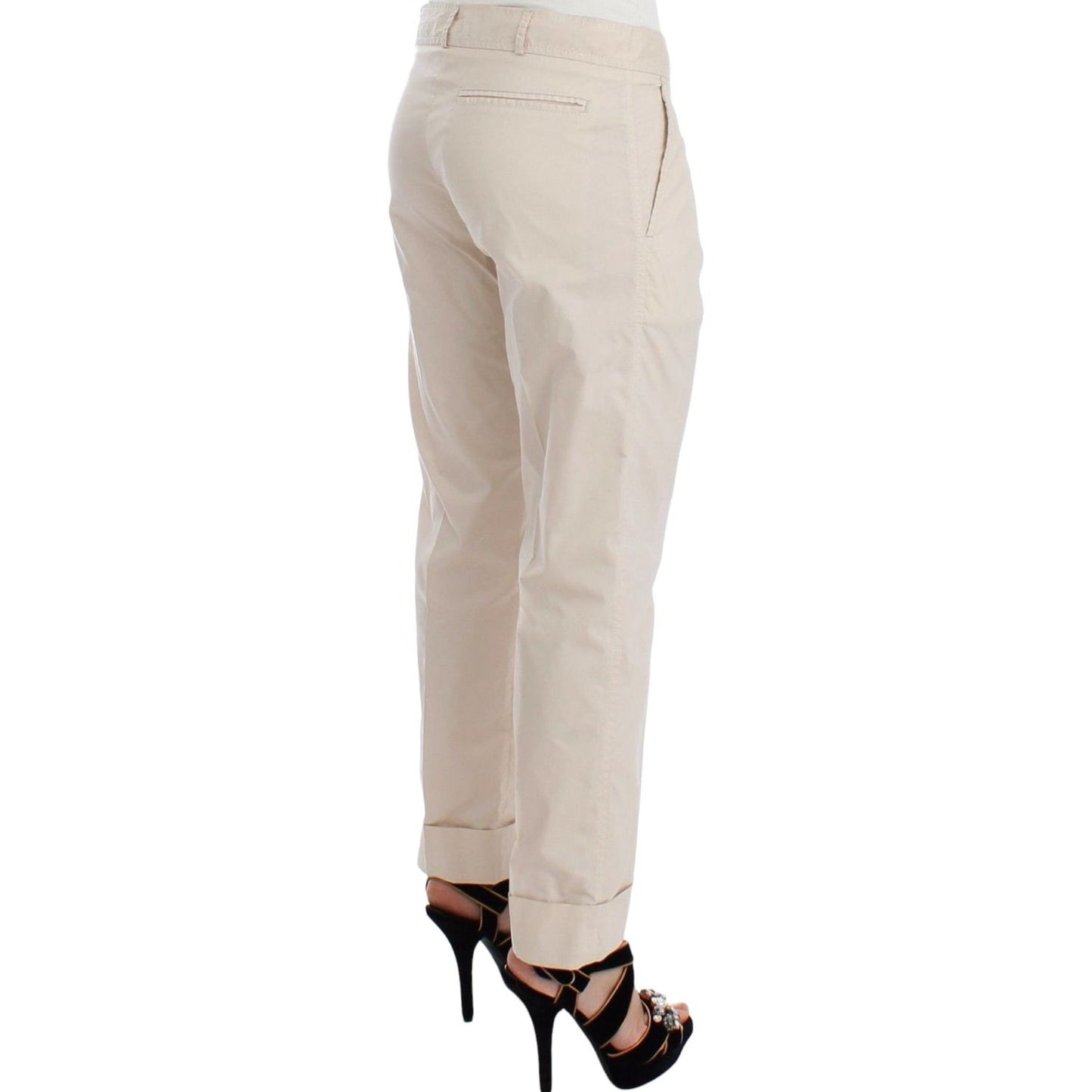 Ermanno Scervino Chic Beige Chino Pants - Elegance Redefined Jeans & Pants beige-chinos-casual-dress-pants-khakis