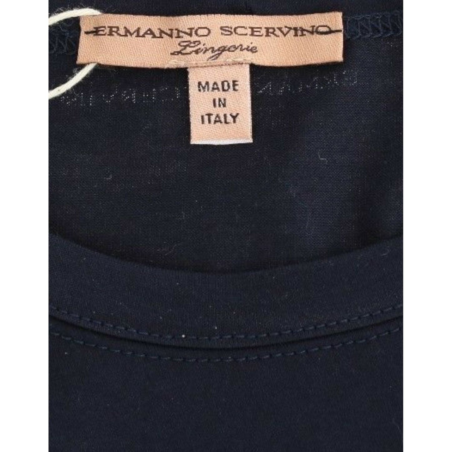Ermanno Scervino | Elegant Blue Cotton Sweater| McRichard Designer Brands   