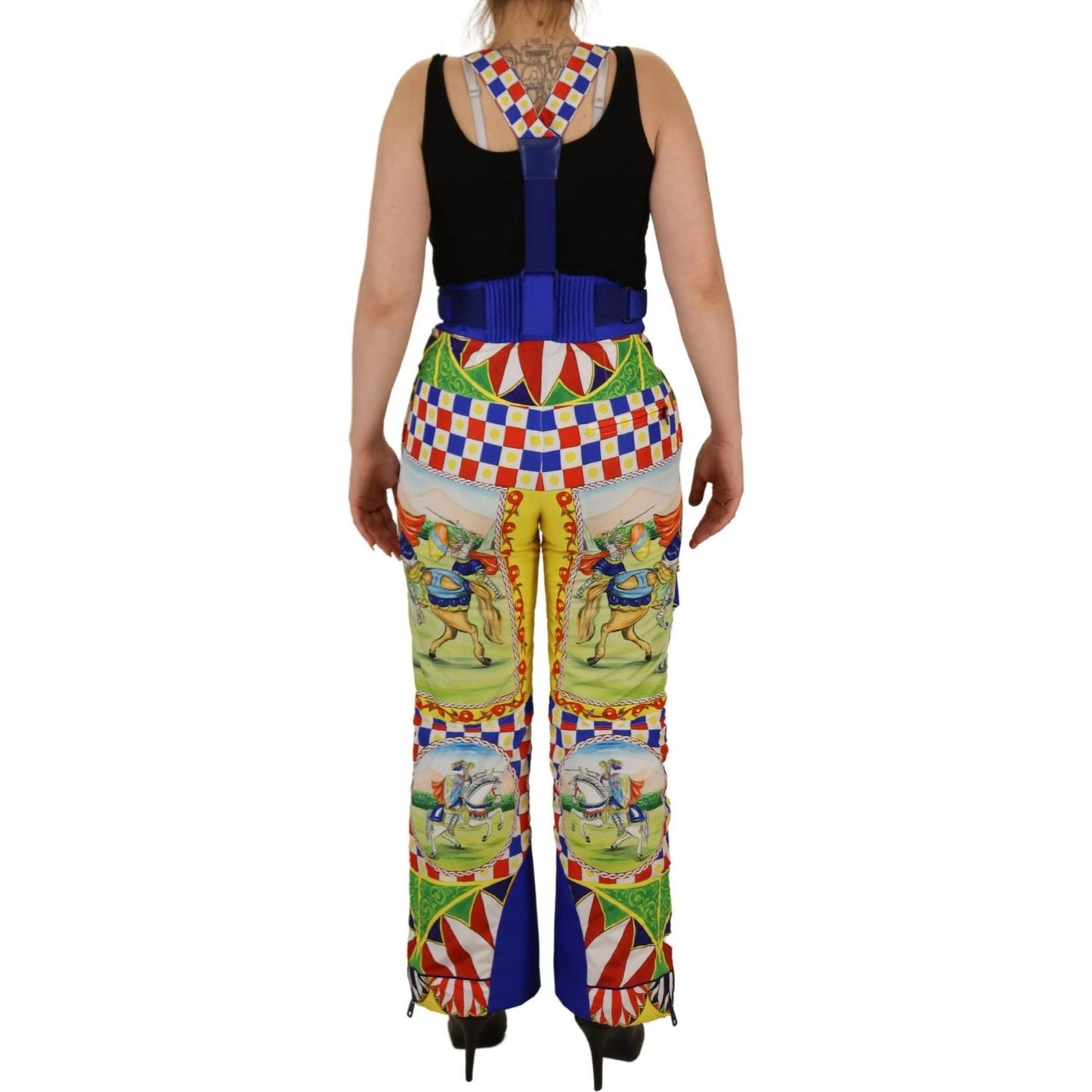 Dolce & Gabbana Multicolor Printed Snow Trouser Pants