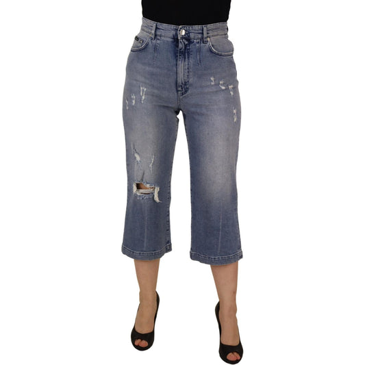 High Waist Skinny Denim Jeans - Blue Dolce & Gabbana