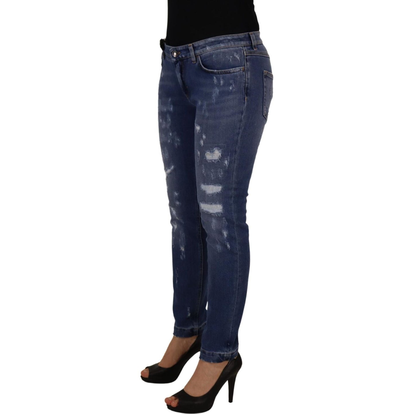 Chic Low Waist Skinny Denim Jeans