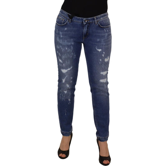 Chic Low Waist Skinny Denim Jeans