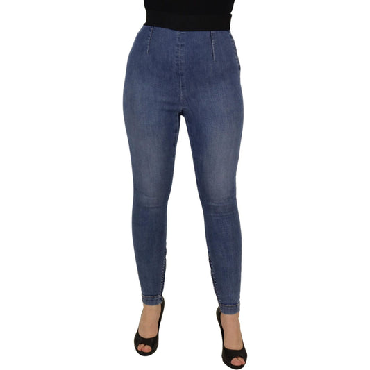 High Waist Skinny Denim The latest in style, these skinny jeans take it up a notch with a flattering high waist. Made of 98% cotton and 2% elastane, they offer a snug yet comfortable stretch fit. Country of origin: IT, you'll be donning a piece of fashion