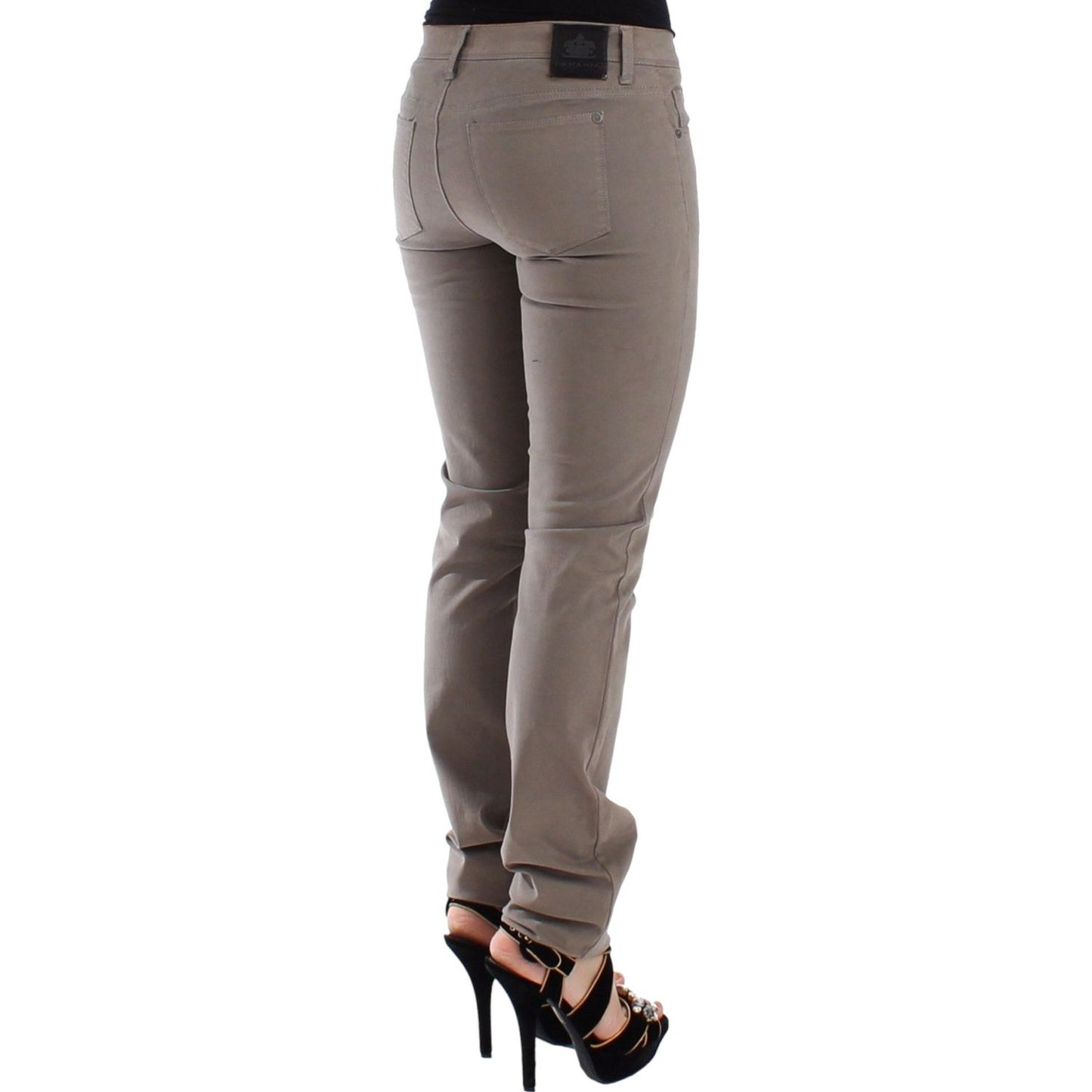 Ermanno Scervino | Chic Taupe Skinny Jeans for Elevated Style| McRichard Designer Brands   
