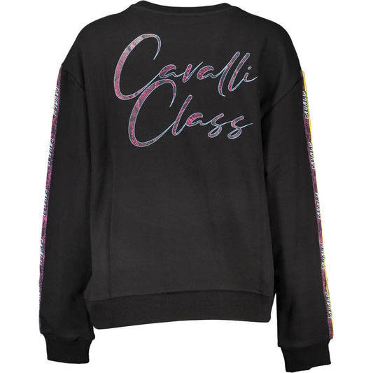 Chic Long-Sleeved Embellished Sweatshirt Cavalli Class