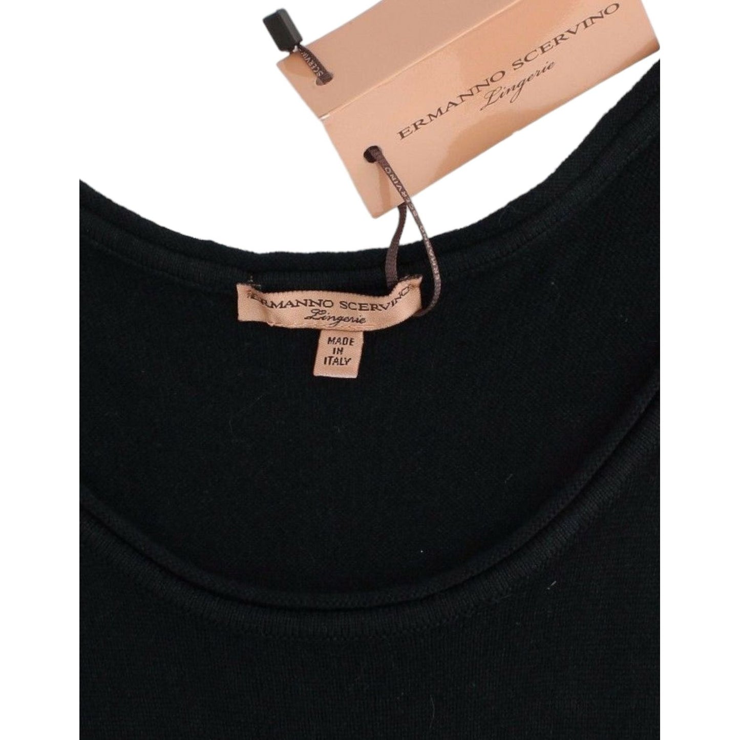 Ermanno ScervinoElegant Black Cashmere Knit TopMcRichard Designer Brands£139.00