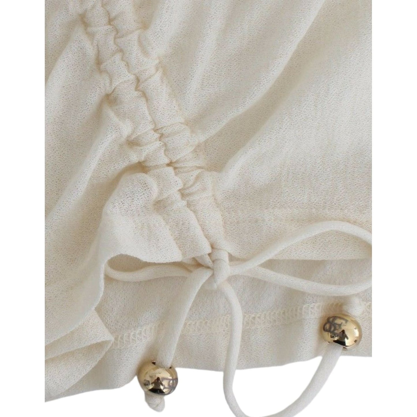 Ermanno ScervinoElegant White Cotton Short Sleeve BlouseMcRichard Designer Brands£109.00