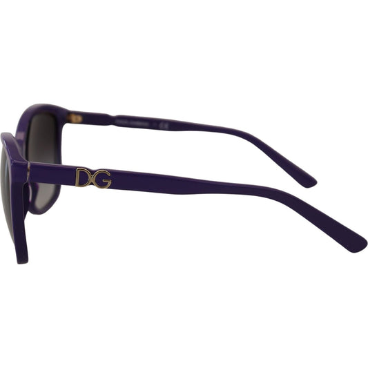 Elegant Violet Round Sunglasses for Women