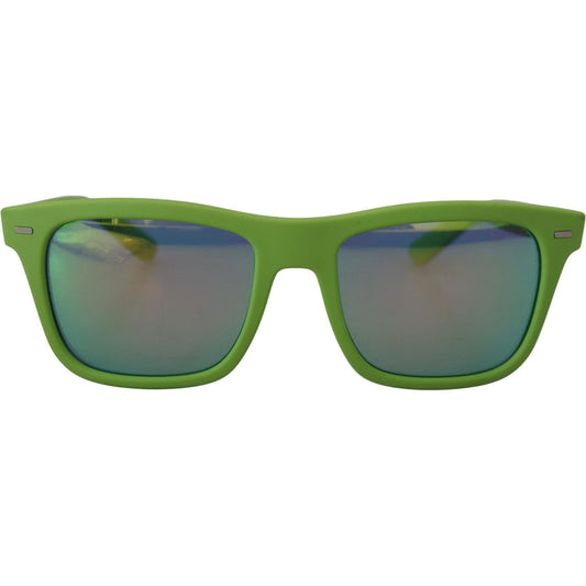 Acid Green Chic Full Rim Sunglasses