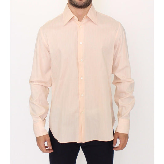 Sunset Hues Striped Cotton Shirt