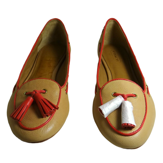 Manika Soft Tan Leather Flat Shoes