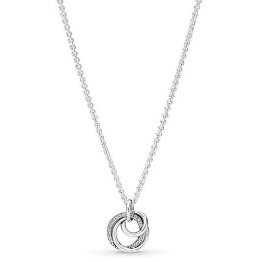 PANDORA Mod. FAMILY ALWAYS ENCIRCLED PENDANT NECKLACE-0