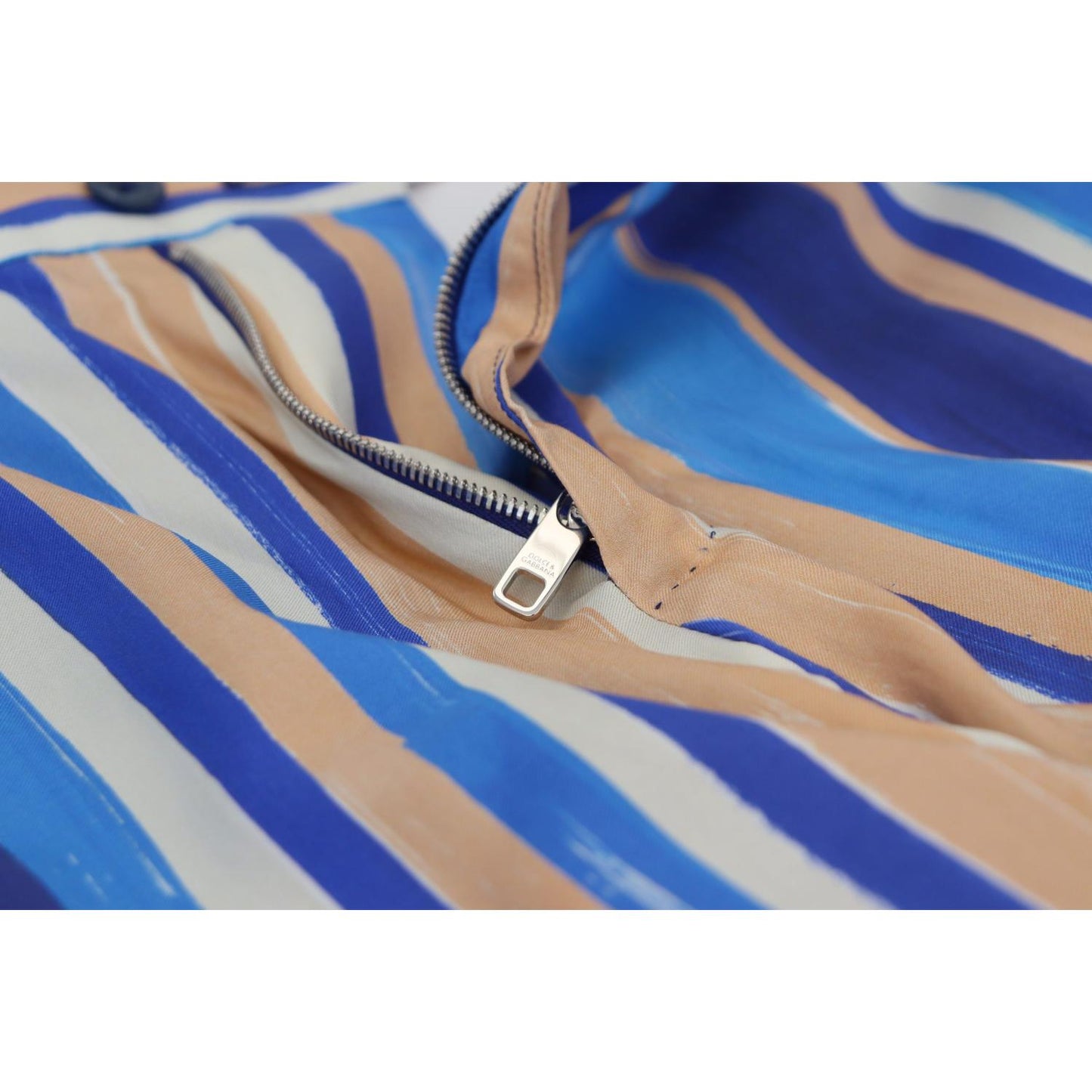 Sleek Striped Slim Fit Chinos