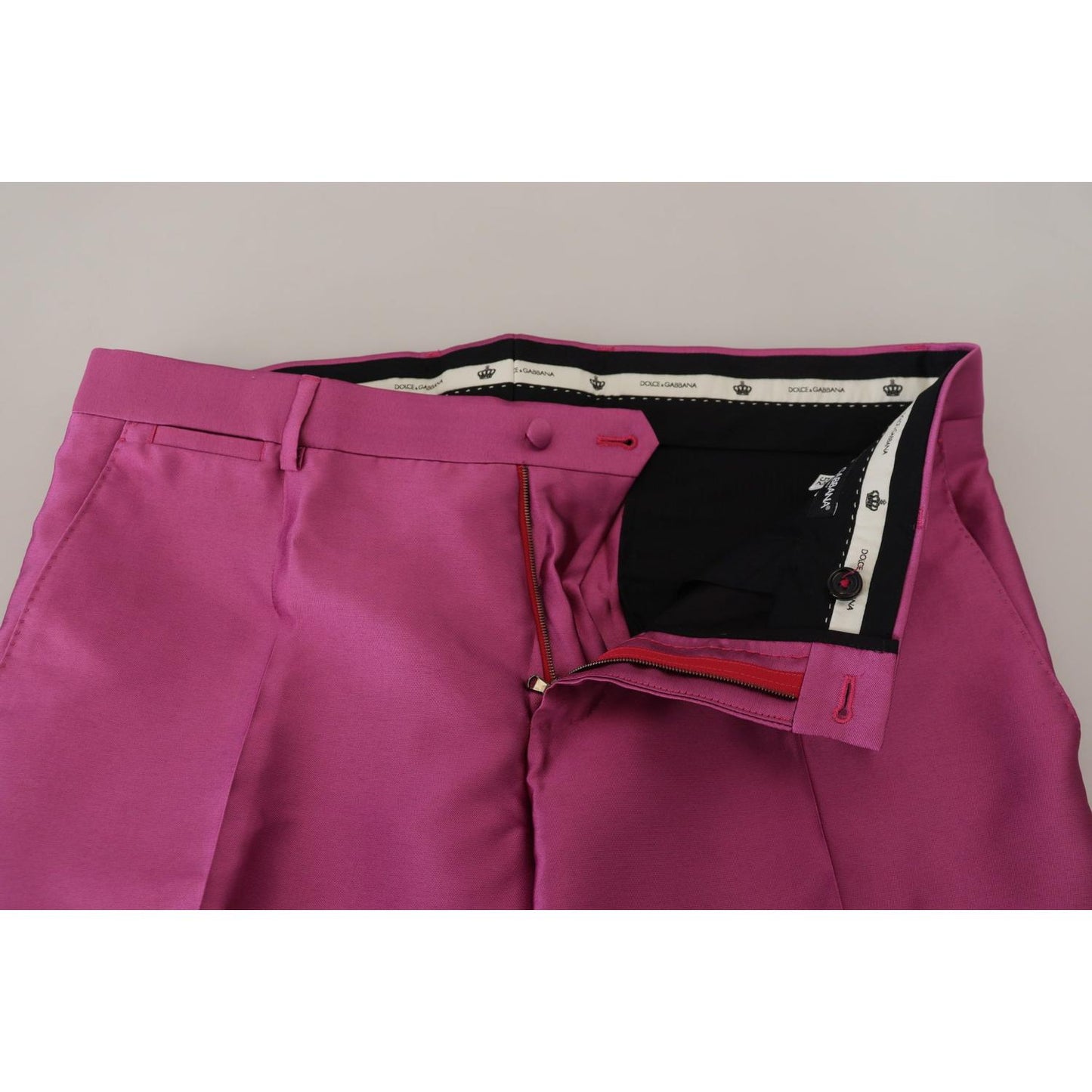 Elegant Slim Fit Formal Dress Pants in Pink