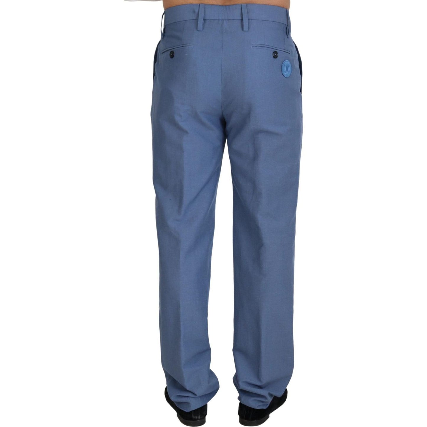 Elegant Regular Fit Dress Pants in Blue